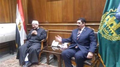 محافظ القليوبية الجديد يستقبل وزير الأوقاف ومفتى الجمهورية