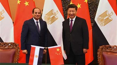 السيسى ونظيره الصيني يؤكدان حرصهما على تعزيز العلاقات الثنائية فى كافة المجالات