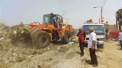 حملة نظافة مكبرة بقرى ملوي بالمنيا