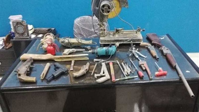ضبط ورشة لتصنيع الأسلحة