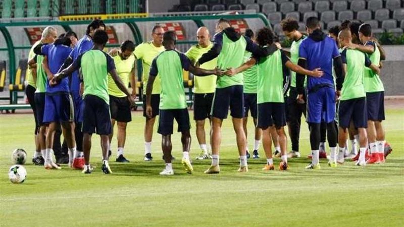 المصري يختتم تدريباته