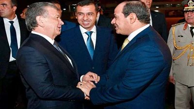 الرئيس السيسي يصل أوزبكستان