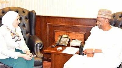 وزيرة الصحة تستقبل سفير نيجيريا