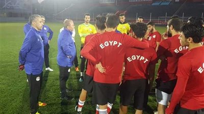 المنتخب الأولمبي يختتم استعداداته للقاء روسيا غداً