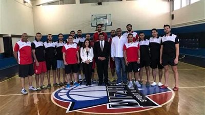 سفير مصر في بلجراد يؤازر المنتخب القومي لكرة السلة بالمعسكر التدريبي