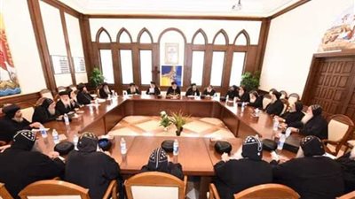 اجتماع اللجنة الدائمة ولجنتي الرهبنة والسكرتارية بالمجمع المقدس برئاسة قداسة البابا تواضروس الثانى