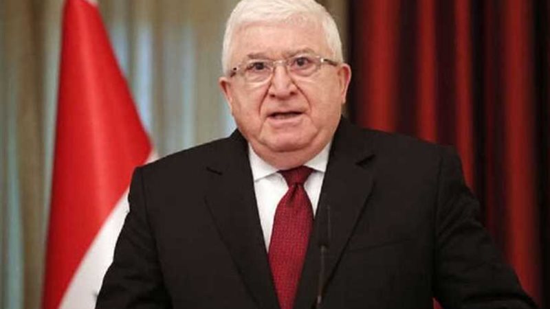 الرئيس العراقي يدين