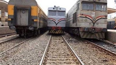 عودة حركة القطارات في الاتجاهين بعد تعطل ساعة بالمنيا