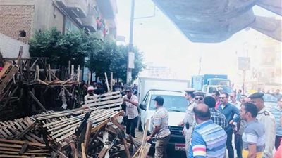 حملات مشددة فى المحلة لرفع الإشغالات