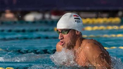 السباح المصرى محمد سامى يضيف ذهبيته الخامسة فى بطولة إفريقيا