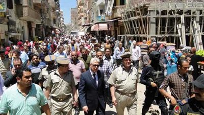 رفع وإزالة 1088 إشغال طريق في حملة مكبرة بالبحيرة