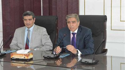 محافظ المنيا يبحث مع رئيس الجامعة أوجه التعاون بين المحافظة والجامعة