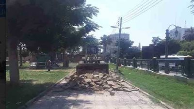 بدء تنفيذ المرحلة الأولى من أعمال تطوير كورنيش النيل بالمنيا