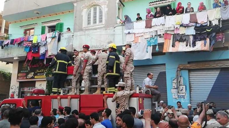 أهالى كفرالزيات يشيعون