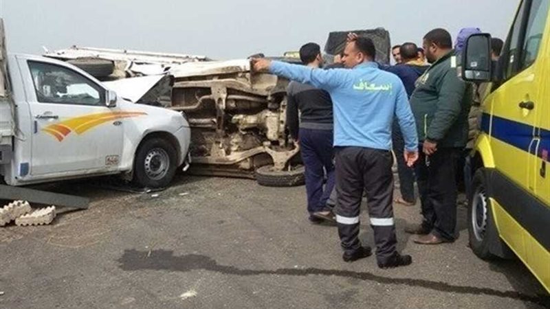 إصابة شخصين فى حادث