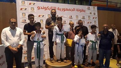فوز كريم لطفي لاعب طنطا بذهبية تايكوندو الجمهورية