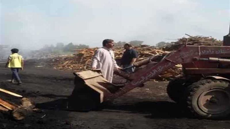 إزالة 10 مكامير فحم