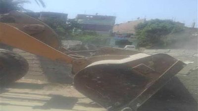 إزالة فورية لـ 65 حالة تعدي على أراضي الدولة بمركز ديروط..صور