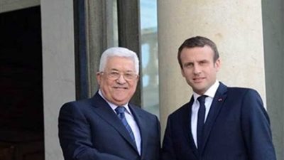 ماكرون خلال لقائه عباس: فرنسا تدين سياسة الاستيطان الإسرائيلية
