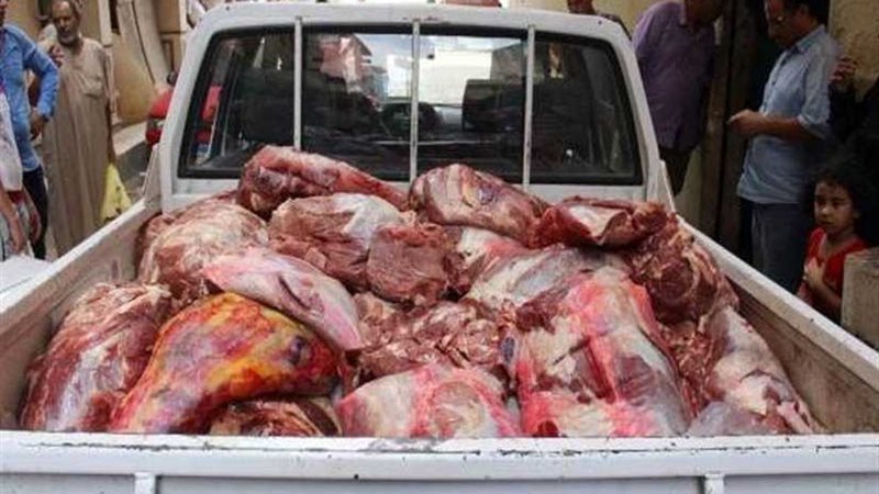 ضبط لحوم منتهية الصلاحية