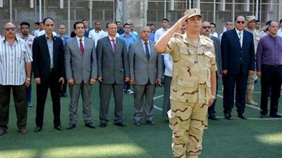 تحية العلم فى جامعة طنطا