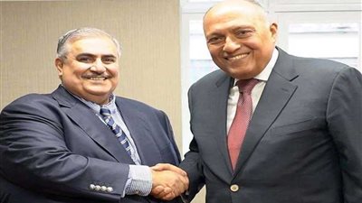 شكري يلتقي نظيره البحريني على هامش أعمال الجمعية العامة للأمم المتحدة