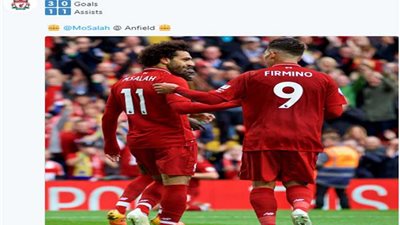 ليفربول يحتفل بالهدف رقم 30 لـ«صلاح» على ملعب آنفيلد