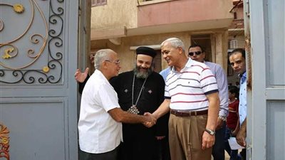 محافظ المنوفية يتفقد كنيسة رئيس الملائكة الجليل ميخائيل