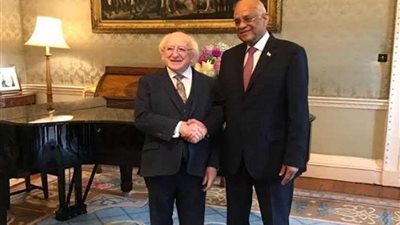 رئيس أيرلندا يستقبل 