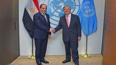 المتحدث الرئاسي: الرئيس السيسي يؤكد دعم مصر لجهود الأمم المتحدة في تحقيق السلم والأمن الدوليين
