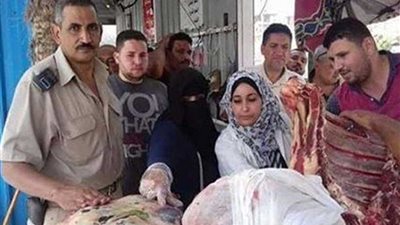 إعدام 22 كيلو لحم مفروم فاسد خلال حملة بالسنبلاوين