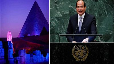 تعرف على سر إضاءة الأهرامات وأبوالهول غداً