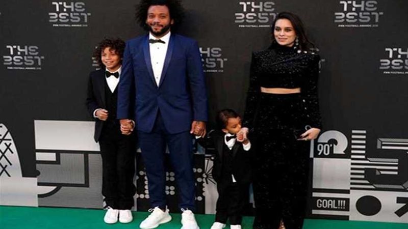 مارسيلو برفقه عائلته