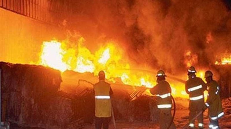 نشوب حريق في 3 مغذيات