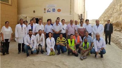 وفد رفيع المستوى من البرلمان الياباني يزور مشروع مركب خوفو الثانية بالهرم