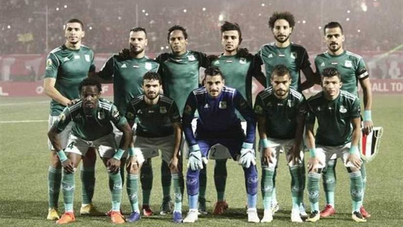 المصري يختتم تدريباته