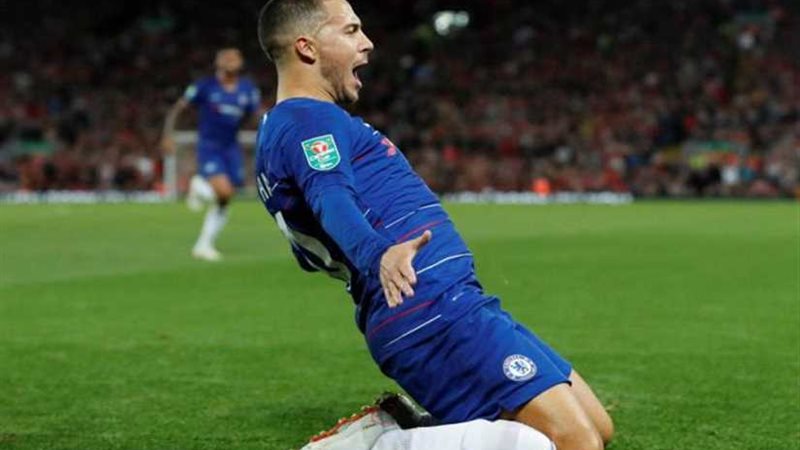 هازارد يسجل الأول