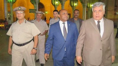 عتمان وحسونة يتفقدان خدمة تأمين السيد البدوي في طنطا