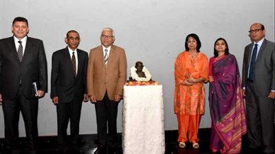 الاحتفال بالذكرى الـ 150 لميلاد المهاتما غاندى بالقاهرة