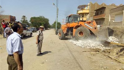 إزالة ٢٠٢ حالة تعدٍ على أراضي طرح النيل بالمنيا