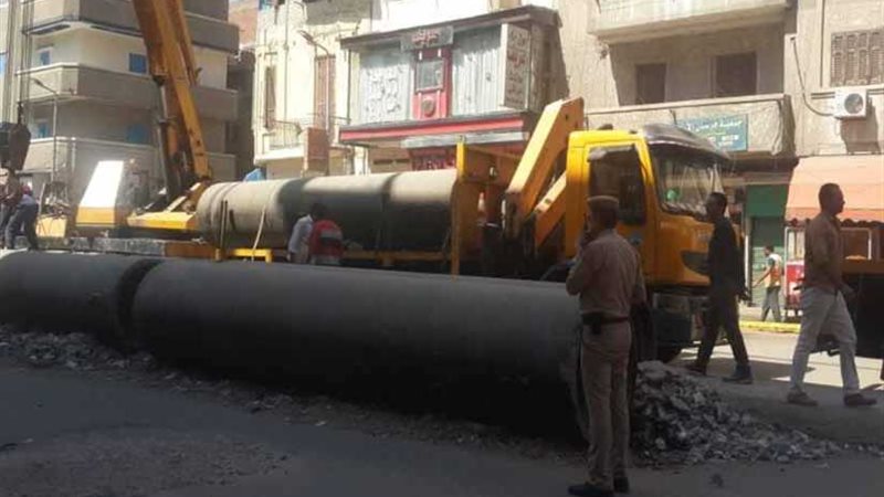 استكمال أعمال الرصف