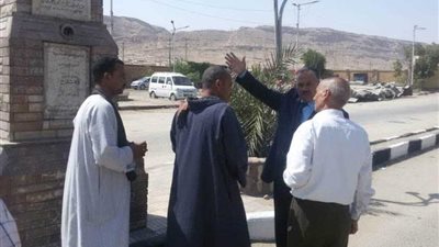 سكرتير مساعد أسيوط يتفقد الخدمات في القرى وإحدى نقاط مسار رحلة العائلة المقدسة بدير درنكة.. 