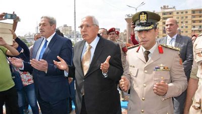 محافظ الدقهلية يضع الزهور على قبر الجندي المجهول