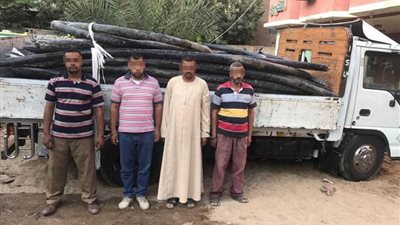 مباحث القاهرة تفاجئ عصابة تسرق 5 أطنان كلابات بمصر الجديدة.. 
