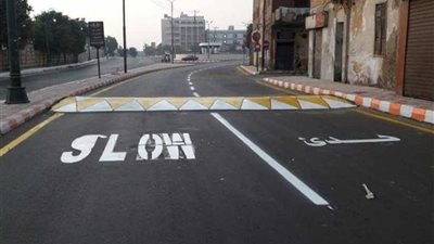 انتهاء رصف وتجميل طريق معهد الأورام ومدخل كوبري النيل بالمنيا