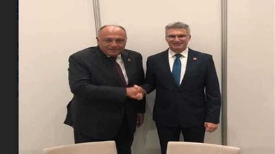 شكري يلتقي بوزير خارجية مالطا على هامش منتدى 