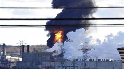 انفجار كبير داخل إحدى أهم المصافي النفطية بكندا