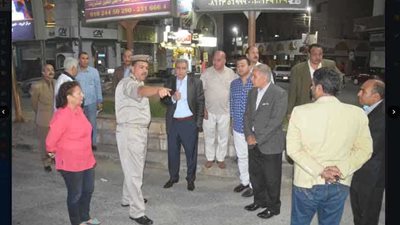 جولة تفقدية لمحافظ المنيا لمتابعة تجميل الشوارع وإزالة الإشغالات