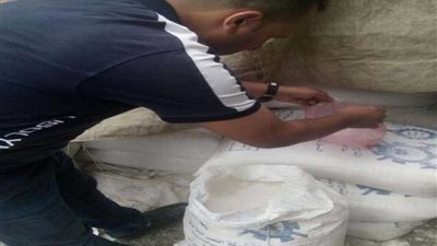 ضبط 16 طن ملح به أتربة وشوائب بالمطرية