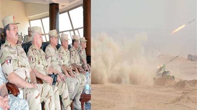 وزير الدفاع يشهد المرحلة الرئيسية للمناورة التكتيكية 